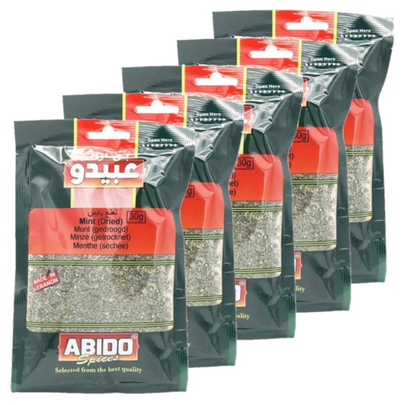 Lot 5x Menthe séchée - Sachet 30g