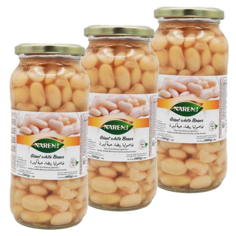 Lot 3x Haricots géants - Bocal 540g