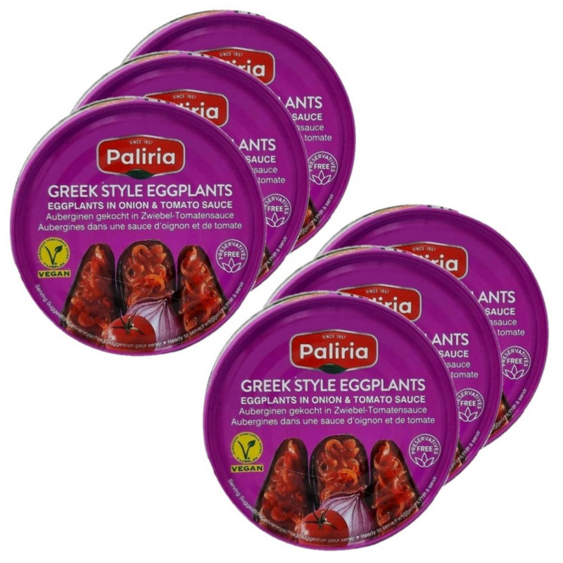 Lot 6x Aubergines à la grecque - Conserve 280g
