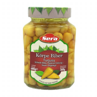 Lot 6x Petits piments forts marinés - Bocal 680g