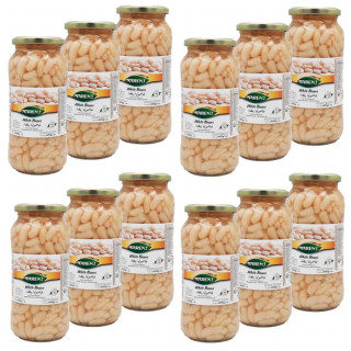 Lot 12x Haricots blancs - Bocal 540g