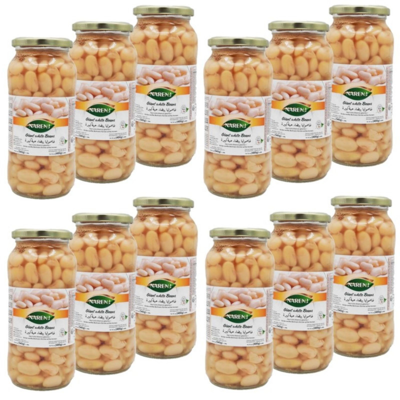 Lot 12x Haricots géants - Bocal 540g