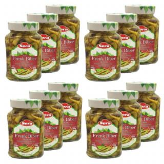 Lot 12x Piments forts marinés - Bocal 640g