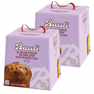 Lot 2x Panettone classique - Boîte 1kg