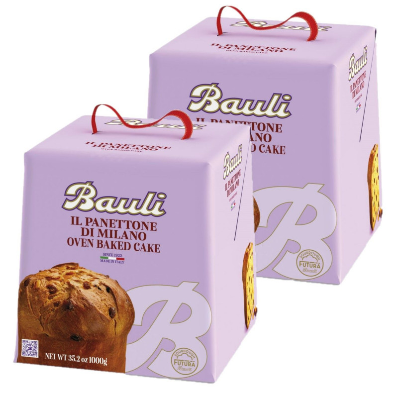 Lot 2x Panettone classique - Boîte 1kg