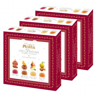 Lot 3x Coffret de pâtes de fruits Excellence Les Festives - Boîte 200g