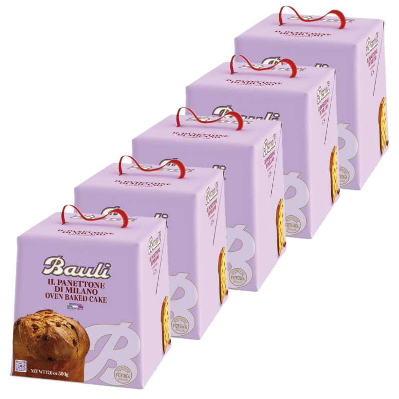 Lot 5x Panettone classique - Boîte 500g