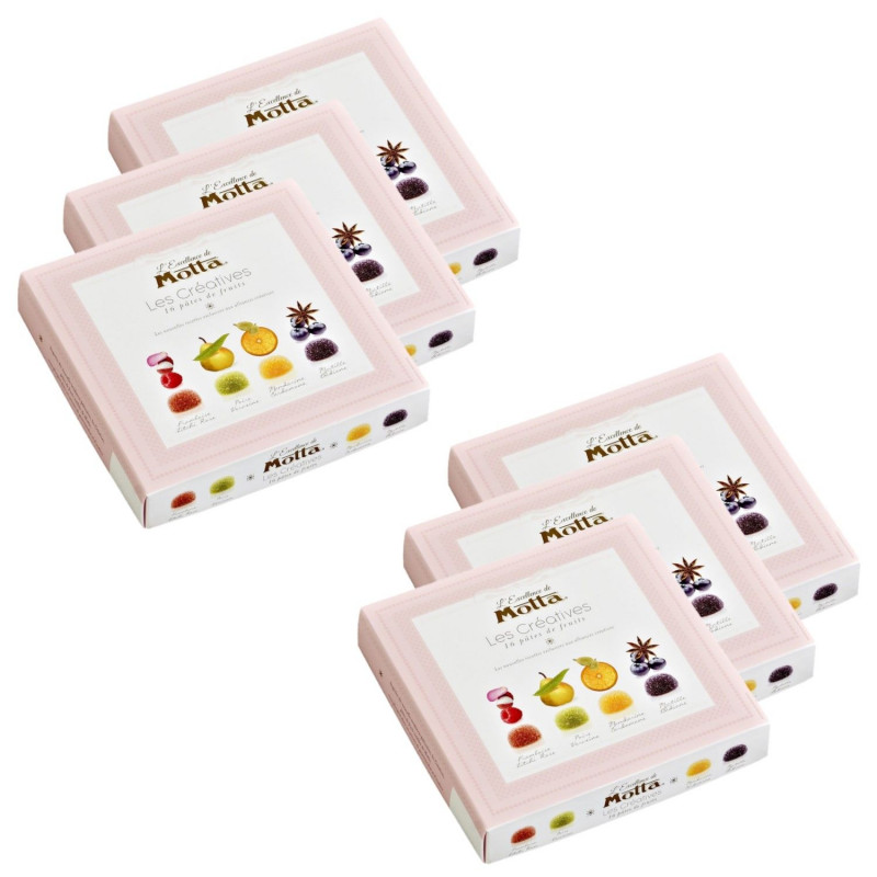 Lot 6x Coffret de pâtes de fruits Excellence Les Créatives - Boîte 200g