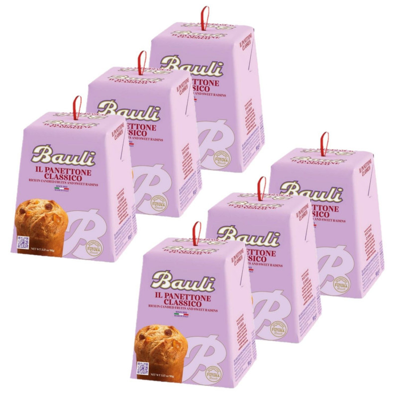 Lot 6x Panettone mignon classique - Boîte 90g