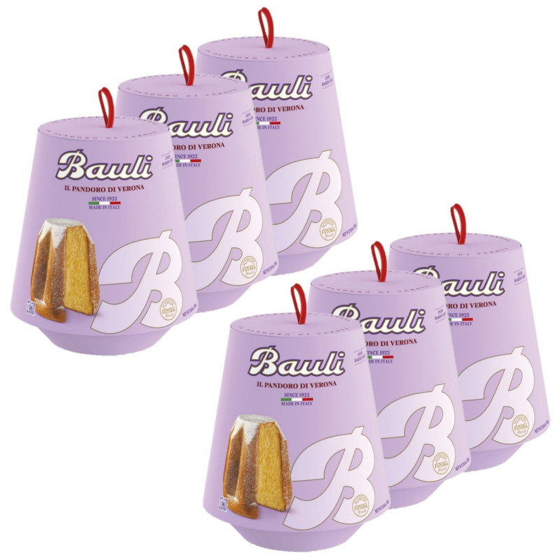 Lot 6x Pandoro mignon - Boîte 100g