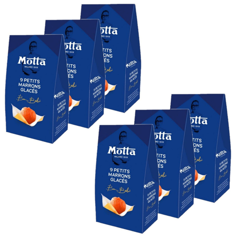 Lot 6x Sachet 9 petits marrons glacés - Boîte 117g