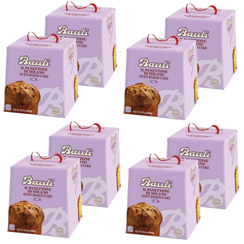 Lot 8x Panettone classique - Boîte 1kg