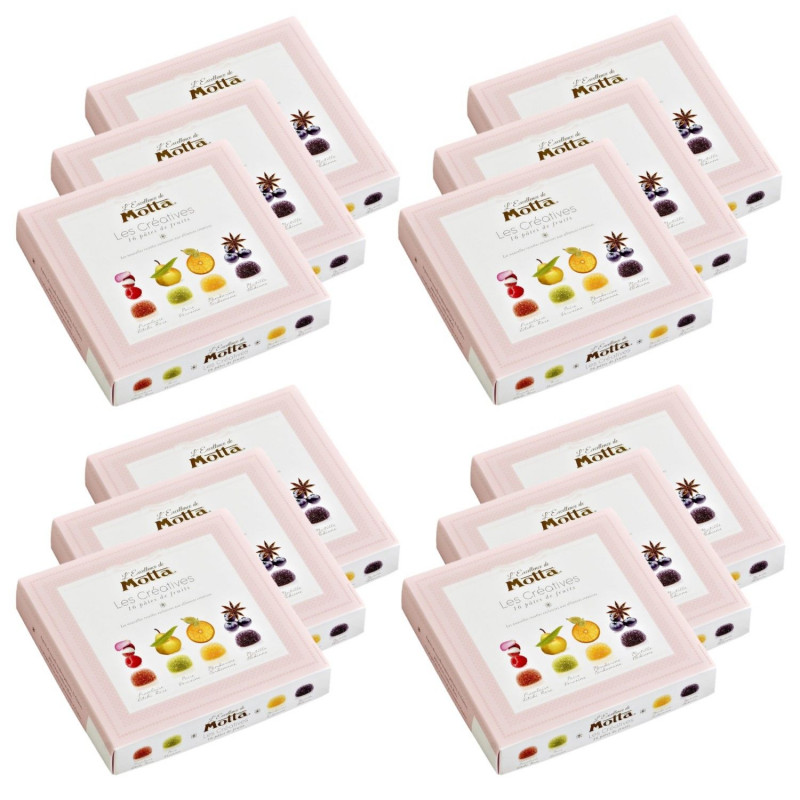 Lot 12x Coffret de pâtes de fruits Excellence Les Créatives - Boîte 200g