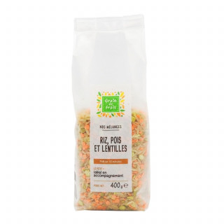 Mélange riz, pois et lentilles - Paquet 400g