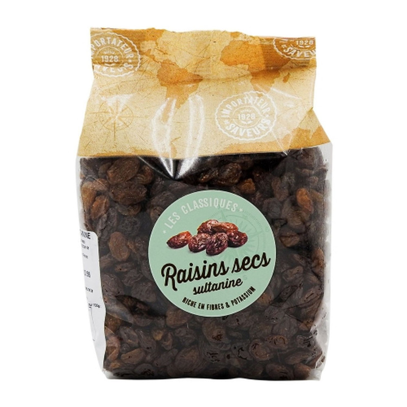 Lot 2x Raisins secs - Paquet 500g