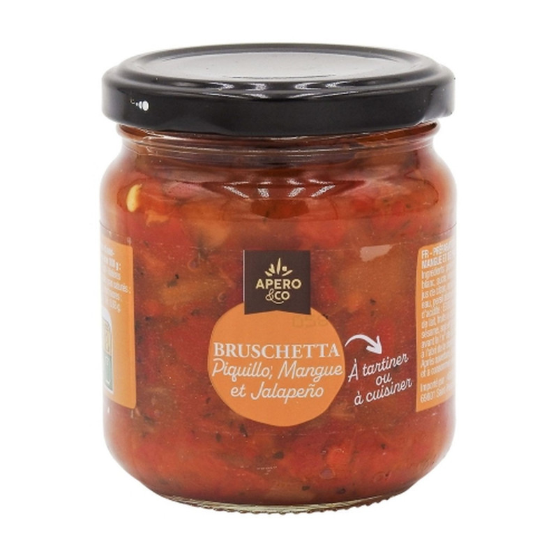 Bruschetta piquillo, mangue et Jalapeño - Pot 190g
