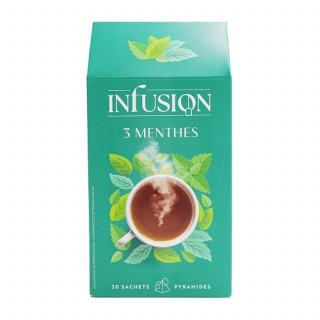Lot 2x Infusion aux 3 menthes - Boîte 32g