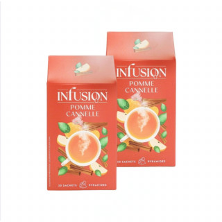 Lot 2x Infusion pomme cannelle - Boîte 32g