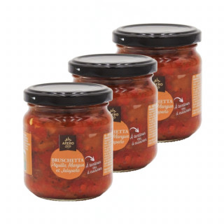 Lot 3x Bruschetta piquillo, mangue et Jalapeño - Pot 190g