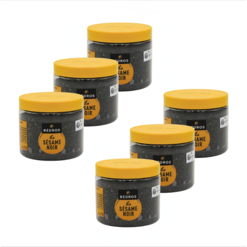 Lot 6x Sésame noir - Pot 110g