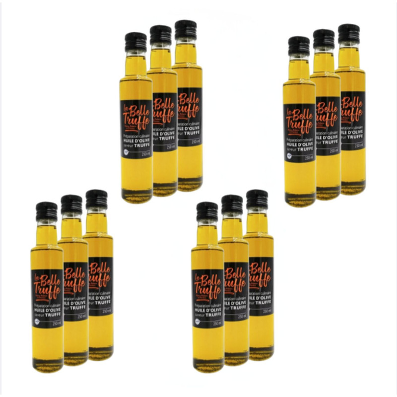 Lot 12x Huile d'olive à la truffe - Bouteille 250ml