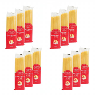 Lot 12x Pâtes Spaghetti n°71 cuisson express - Paquet 500g