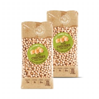 Lot 2x Pois chiches très gros - Paquet 1kg
