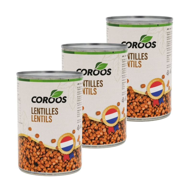 Lot 3x Lentilles - Conserve 400g