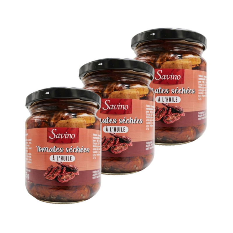 Lot 3x Tomates séchées à l'huile - Pot 200g