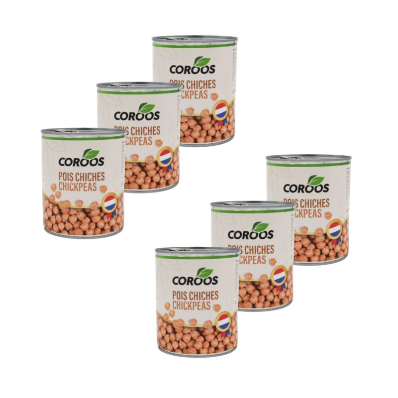 Lot 6x Pois chiches - Conserve 800g
