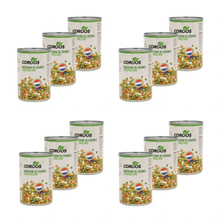 Lot 12x Macédoine de légumes - Conserve 400g