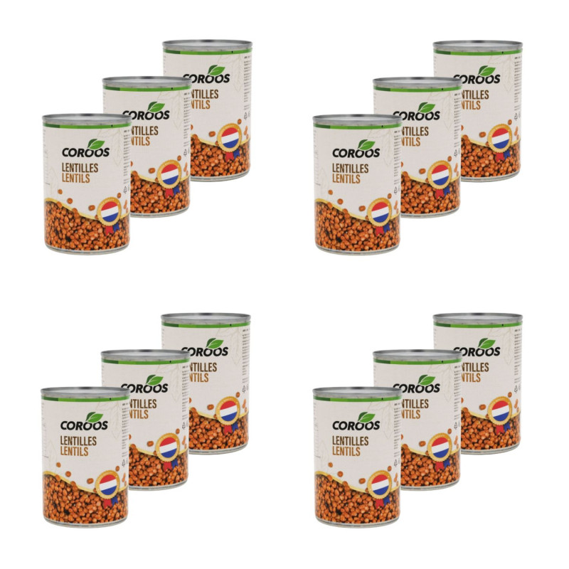 Lot 12x Lentilles - Conserve 400g