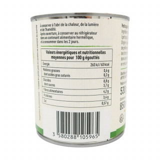 Lot 12x Petits pois très fins et carottes - Conserve 800g