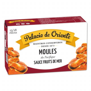 Lot 12x Moules à la sauce fruits de mer - Boîte 115g