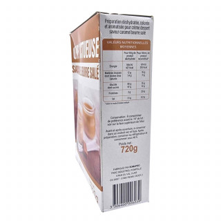 Préparation pour crème saveur caramel beurre salé - 2 paquets de 360g - Boîte 720g
