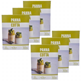 Lot 6x Préparation pour panna cotta - 2 paquets de 400g - Boîte 800g