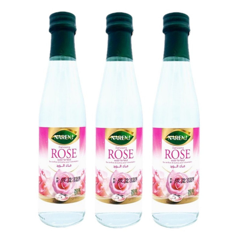 Lot 3x Eau de rose - Bouteille 250ml