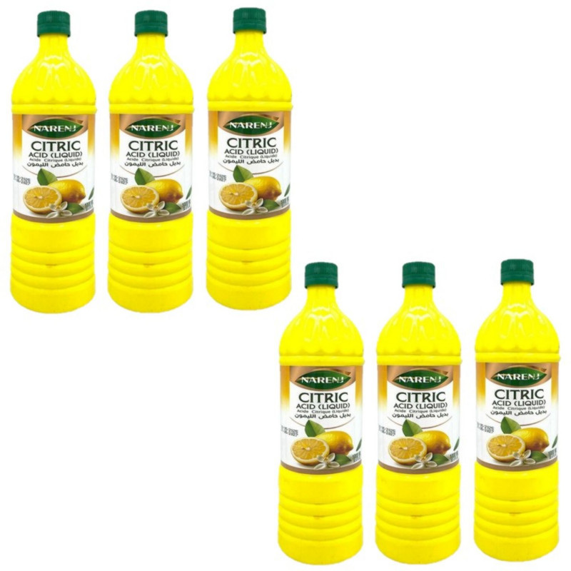 Lot 6x Jus de citron - Bouteille 1L