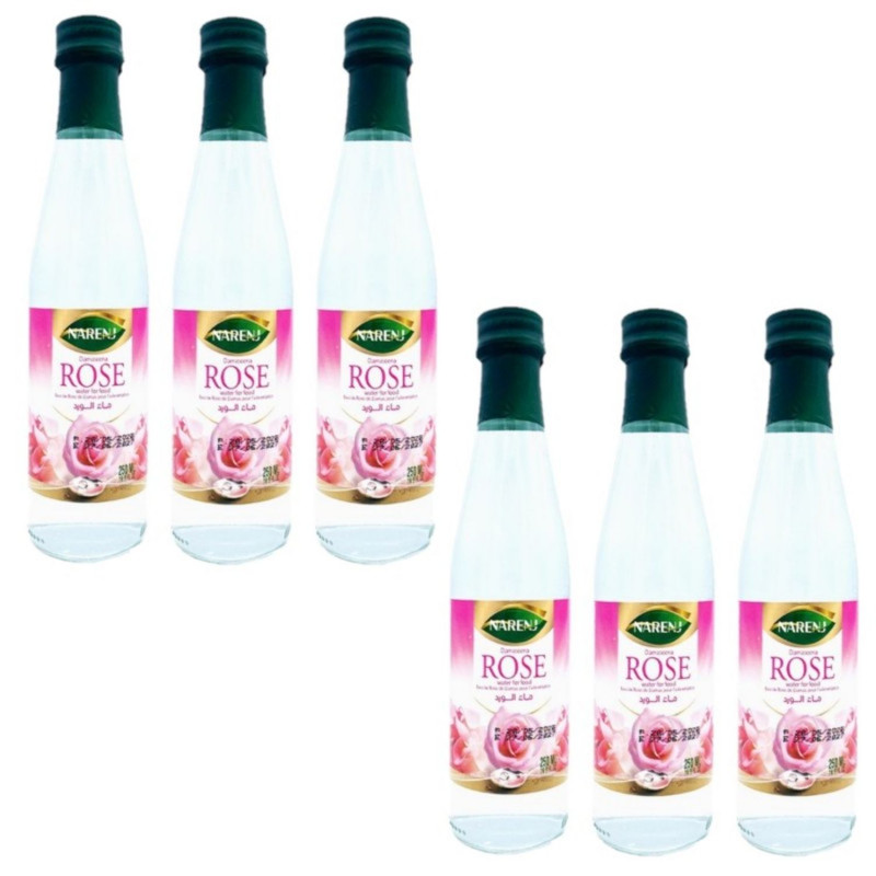 Lot 6x Eau de rose - Bouteille 250ml