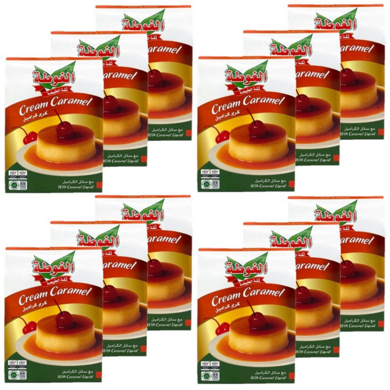 Lot 12x Préparation pour crème caramel - Halal - Boîte 80g