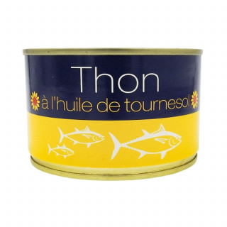 Lot 3x Thon entier à l'huile de tournesol - Conserve 260g
