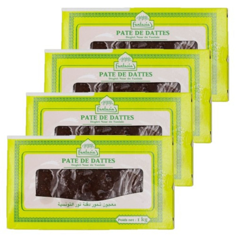 Lot 4x Pâte de dattes - Boîte 1kg
