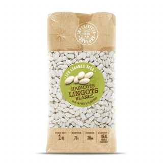 Haricots lingot blancs - Paquet 1kg