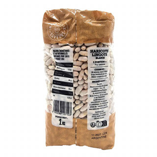Haricots lingot blancs - Paquet 1kg