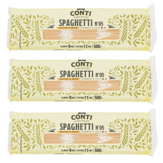 Lot 3x Pâtes italiennes Spaghetti n°05 - Paquet 500g