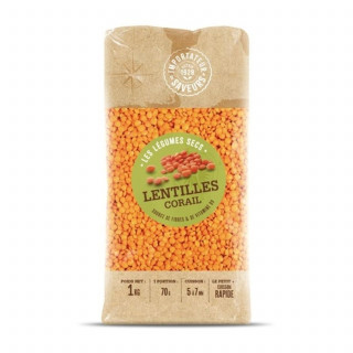 Lot 8x Lentilles corail - Paquet 1kg