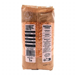 Lot 8x Lentilles corail - Paquet 1kg