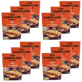 Lot 12x Fine chapelure de pain - Boîte 250g