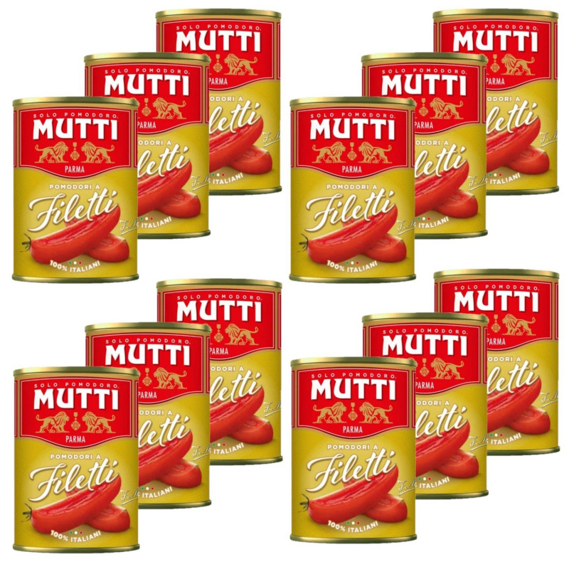Lot 12x Tomates Filetti - Conserve 400g