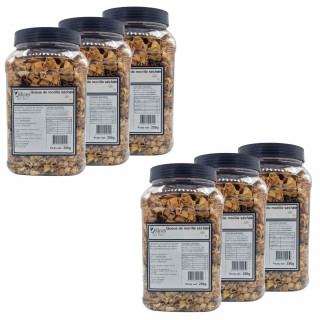 Lot 6x Queues de morilles séchées - Pot 250g